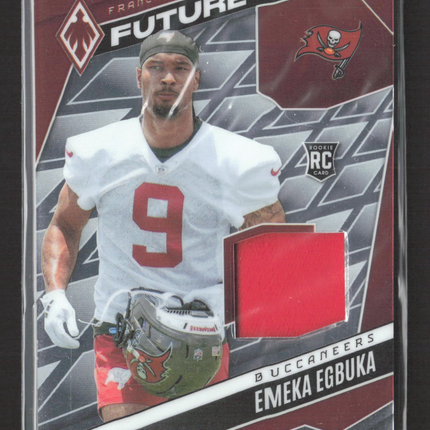 2025 Panini Phoenix Franchise Future Emeka Egbuka #FFM-EEA RC Jersey 240/299