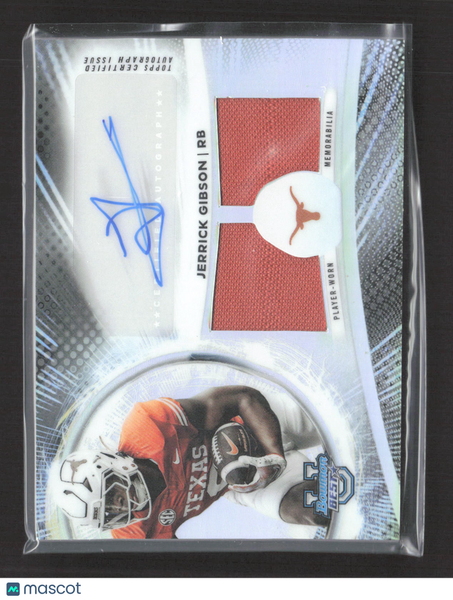 2025 Topps Bowman University's Best Football Jerrick Gibson #DRA-JGJersey Auto