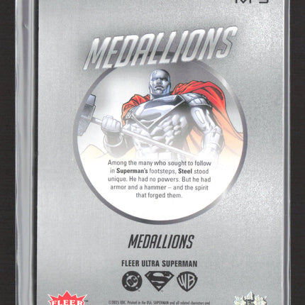 2025 Fleer Ultra Superman Medallions Medallion #M-9 Steel John Henry Irons