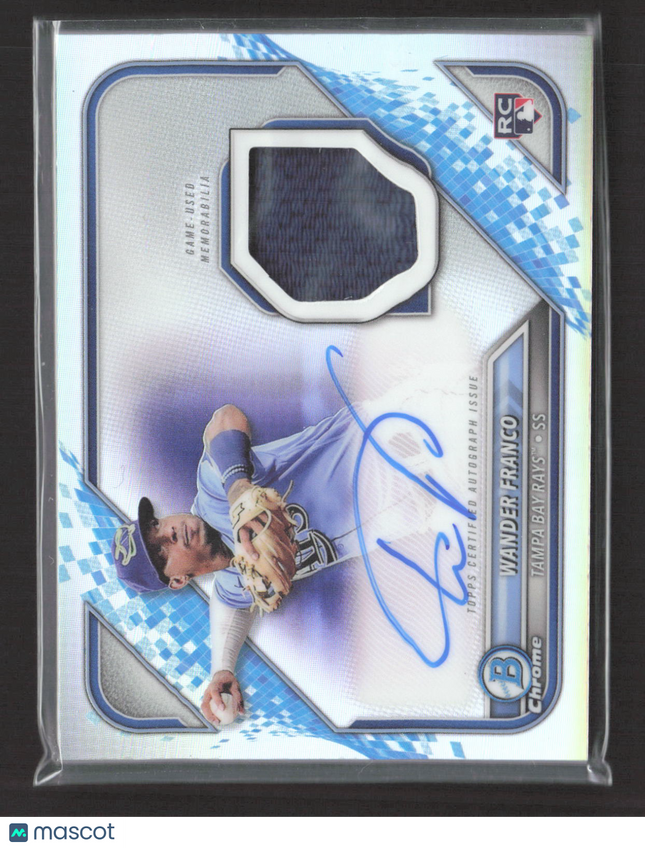 2022 Bowman Chrome Wander Franco #BCAR-WF RC Game-Used Jersey 002/150 Auto
