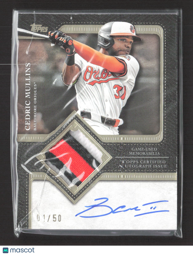 2025 Topps Flagship Patch Card Cedric Mullins #TFAP2-CM 01/50 PATCH Auto