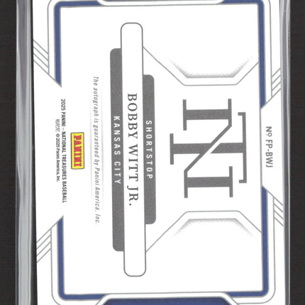 2025 Panini National Treasures Bobby Witt Jr. #FP-BWJ 99/99 Auto