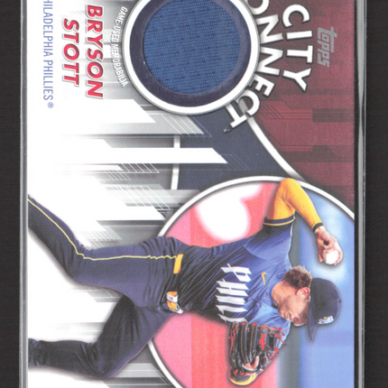2026 Topps City Connect Swatch Collection Bryson Stott #CC2-BS Game-Used Jersey