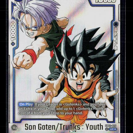 Dragon Ball TCG Son Goten/Trunks : Youth (Alt Art) Manga Booster 02 SB02-025