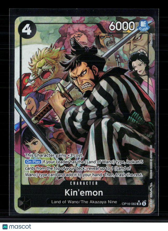 One Piece Kin'emon (Alternate Art) The Time of Battle SR • OP16-082 Foil