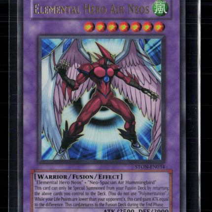 Yu-Gi-Oh! Elemental Hero Air Neos Strike of Neos Ultra Rare STON-EN034 Unlimited