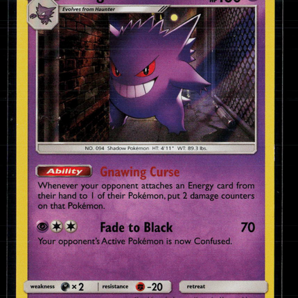 Pokemon 2017 Crimson Invasion Gengar #38/111