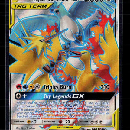 Pokemon 2019 Hidden Fates Moltres & Zapdos & Articuno GX #66/68