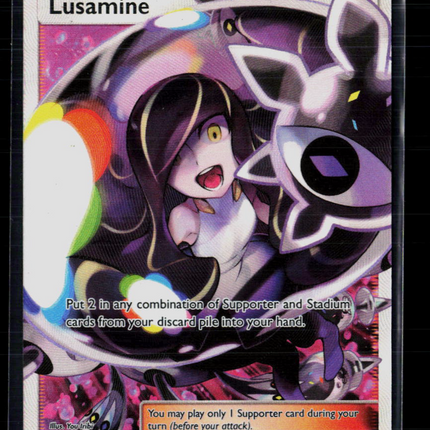 Pokemon 2018 Ultra Prism Lusamine SR FA #153/156