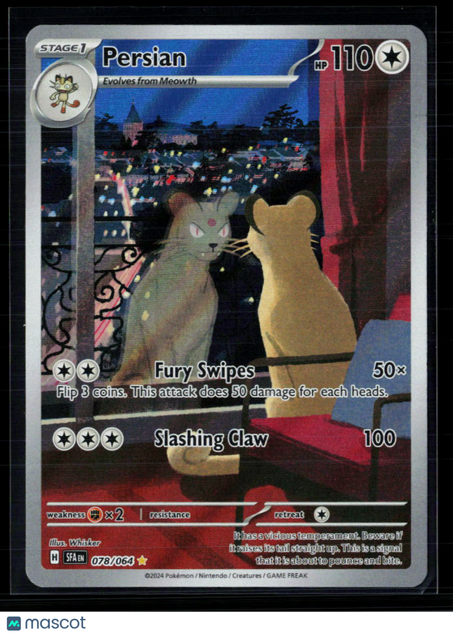 Pokemon 2024 Shrouded Fable Persian #78/64