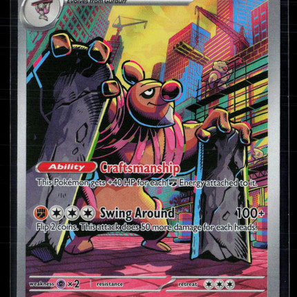 Pokemon 2025 Scarlet & Violet Black Bolt Conkeldurr #127/86