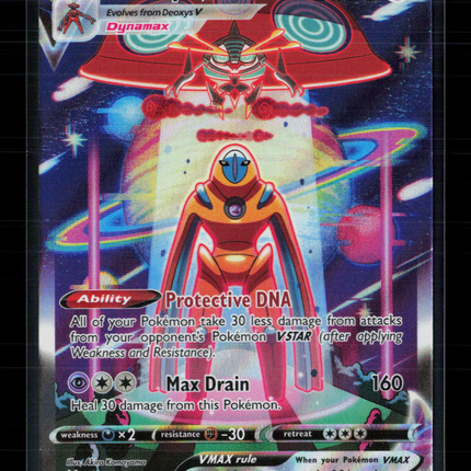 Pokemon 2023 Crown Zenith Deoxys VMAX SAR #GG45/GG70