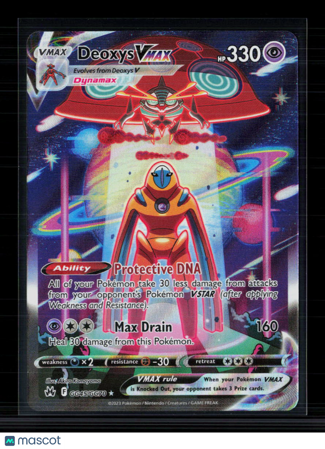 Pokemon 2023 Crown Zenith Deoxys VMAX SAR #GG45/GG70