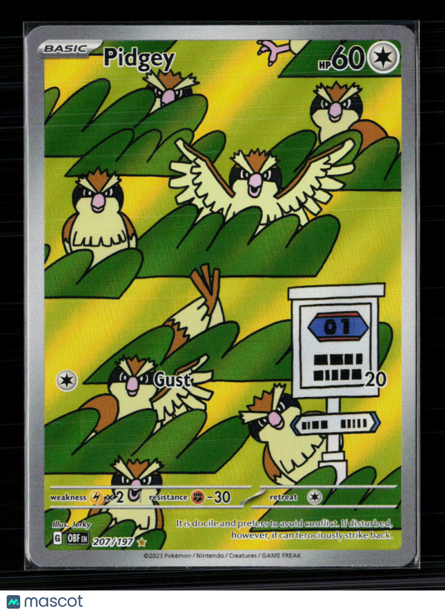 Pokemon 2023 Obsidian Flames Pidgey #207/197