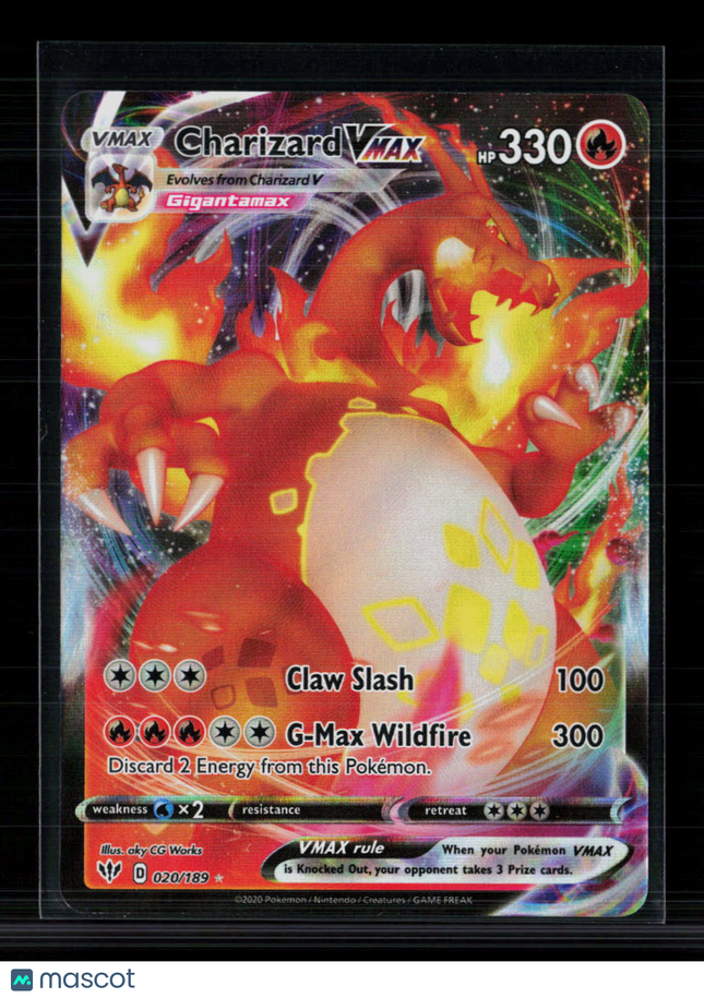 Pokemon 2020 Darkness Ablaze Charizard VMAX #20/189