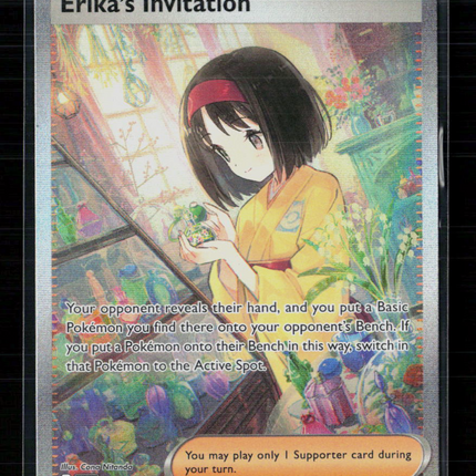 Pokemon 2023 Scarlet & Violet 151 Erika's Invitation SAR #203/165