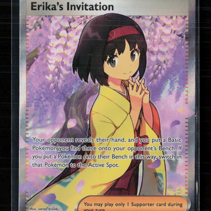 Pokemon 2023 Scarlet & Violet 151 Erika's Invitation FA #196/165