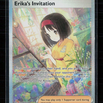 Pokemon 2023 Scarlet & Violet 151 Erika's Invitation FA SAR #203/165