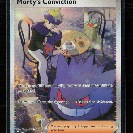 Pokemon 2024 Temporal Forces Morty's Conviction FA SAR #211/162
