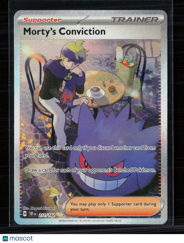 Pokemon 2024 Temporal Forces Morty's Conviction FA SAR #211/162