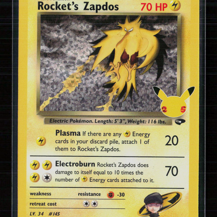 Pokemon 2021 Celebrations Rocket's Zapdos #15/132