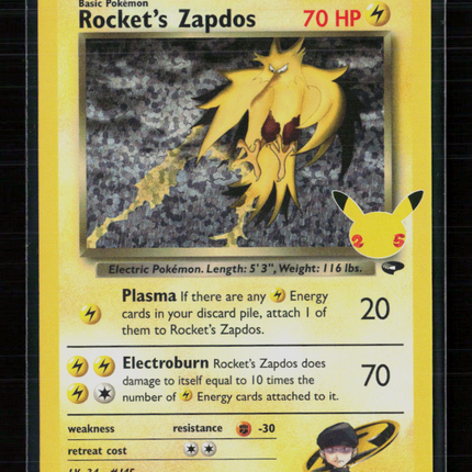 Pokemon 2021 Celebrations Rocket's Zapdos #15/132
