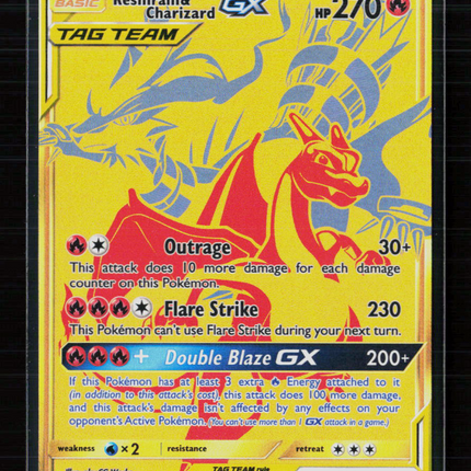 Pokemon 2021 Celebrations Reshiram & Charizard GX UR #SM247