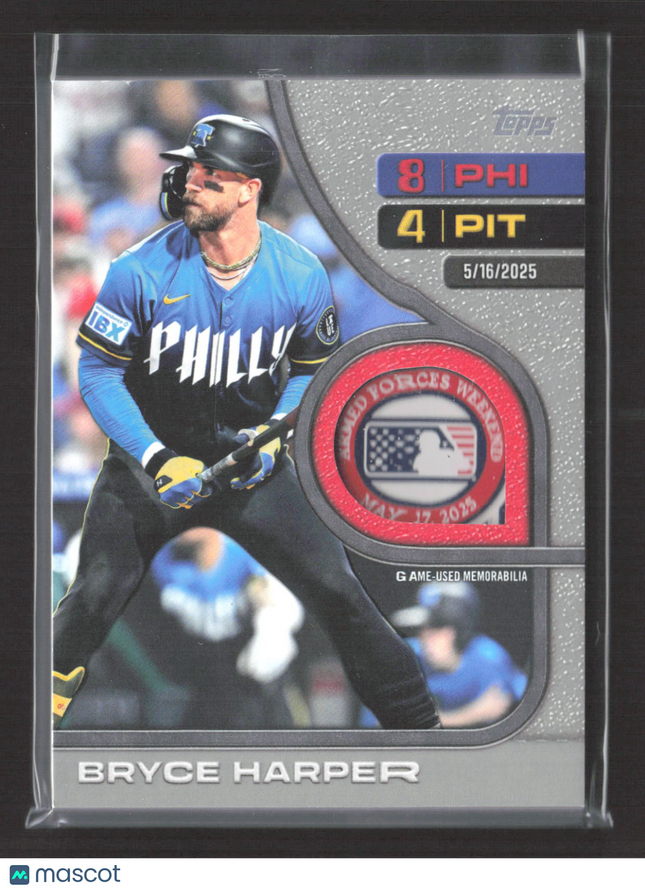 2026 Topps Around the Bases Bryce Harper #RTB-BHA Game-Used Base MLB Logo 1/1
