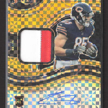 2021 Panini Select Prizm Cole Kmet #RSM-CKM Gold 07/10 Patch RC Auto