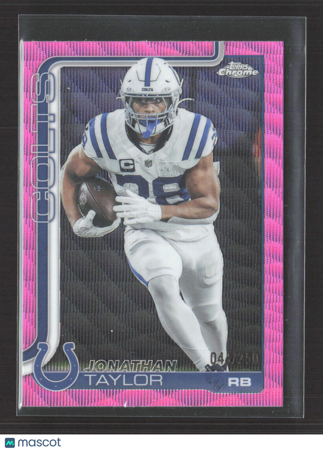 2025 Topps Chrome Jonathan Taylor #130 Pink Wave 3/250