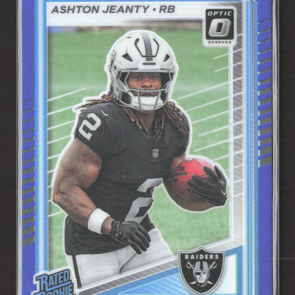 2025 Panini Donruss Optic Prizm Ashton Jeanty #202 Blue 158/249