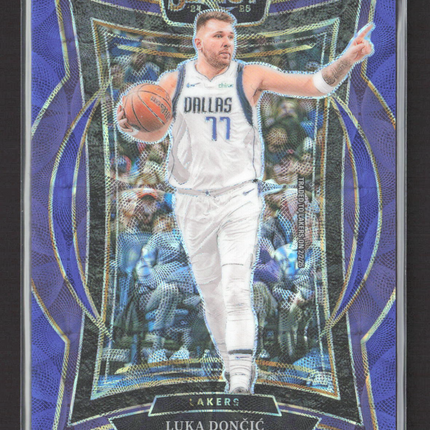 2025 Panini Select Prizm Concourse Luka Doncic #56 Blue Scope 175/249