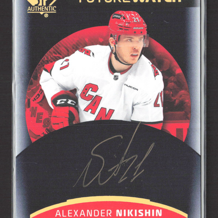 2026 UD SP Authentic Future Watch Alexander Nikishin #167 Mystery Black Auto
