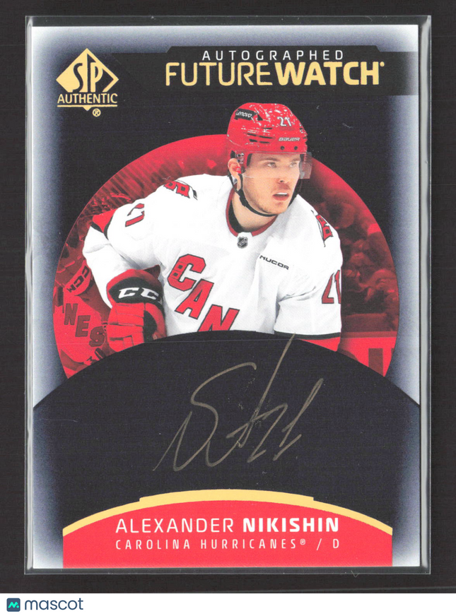 2026 UD SP Authentic Future Watch Alexander Nikishin #167 Mystery Black Auto