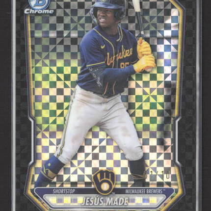 2026 Bowman Chrome Jesús Made #BCP-96 Black Checkerboard /10