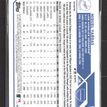 2023 Topps Chrome Miguel Vargas #161 Refractor RC