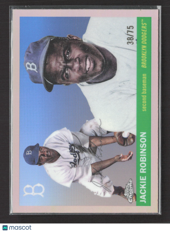 2025 Topps Chrome Platinum Jackie Robinson #480 Rose Gold 38/75