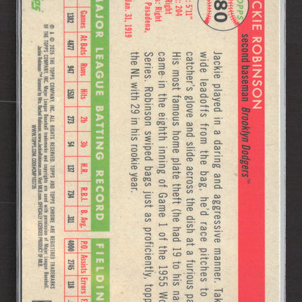 2025 Topps Chrome Platinum Jackie Robinson #480 Rose Gold 38/75