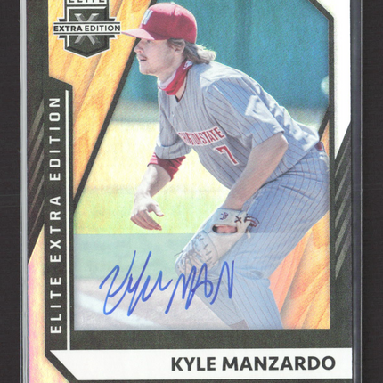 2021 Panini Elite Extra Edition Kyle Manzardo #63 Auto