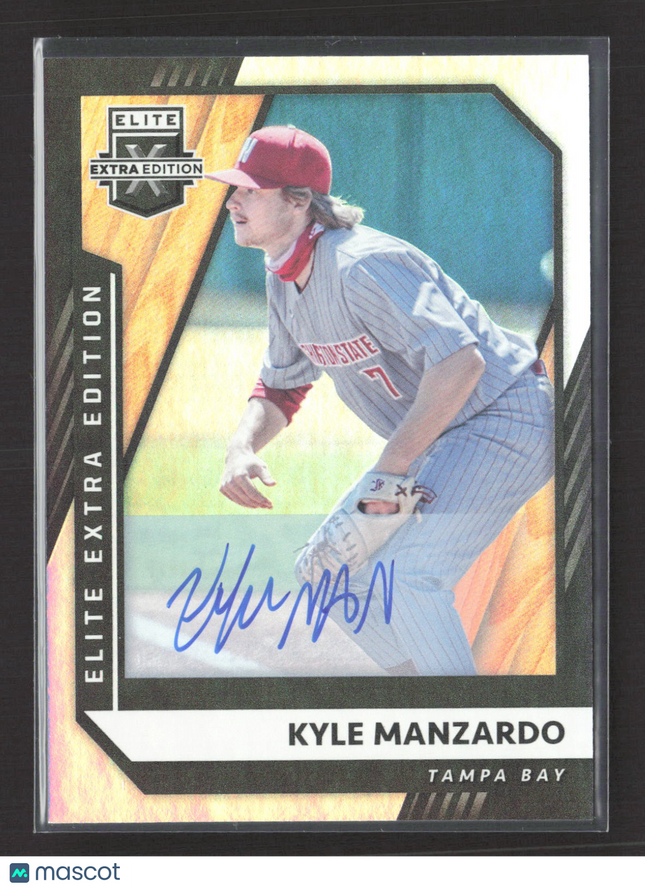 2021 Panini Elite Extra Edition Kyle Manzardo #63 Auto