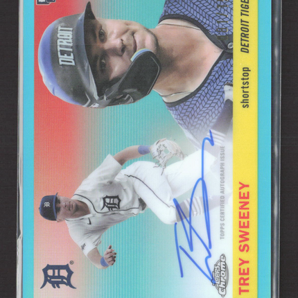 2025 Topps Chrome Platinum Baseball Trey Sweeney #CPA-TSW RC Auto Teal /150