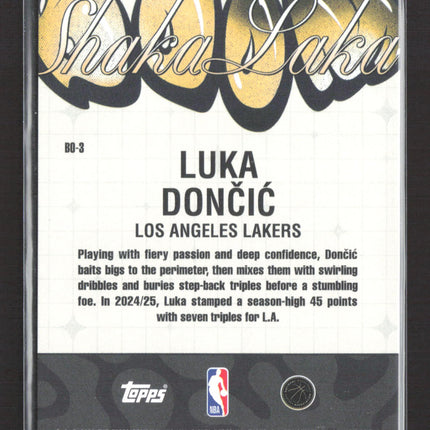 2026 Topps NBA Hoops Boom Shaka Laka Luka Doncic #BO-3