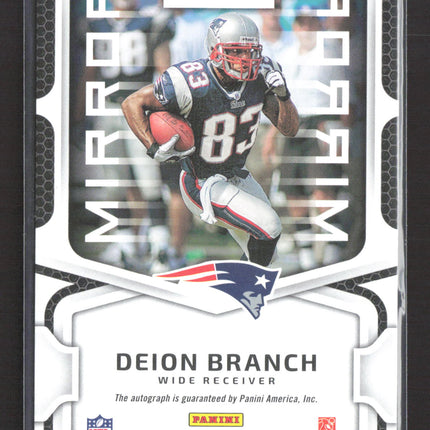 2023 Panini Certified Mirror Deion Branch #MS35 Gold 14/15 Auto