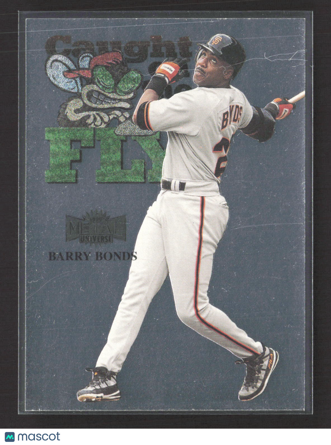 1999 Fleer SkyBox Metal Universe Barry Bonds #246 Caught on the Fly