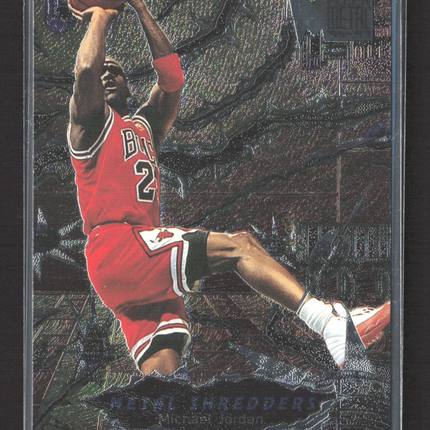 1992 Fleer Metal Shredders Michael Jordan #6 of 24