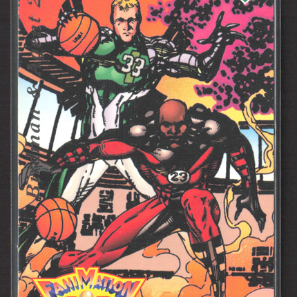 1993 Upper Deck Fanimation Michael Jordan Larry Bird #510