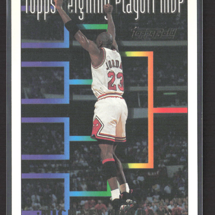 1994 Topps Gold Reigning Playoff MVP Michael Jordan #199