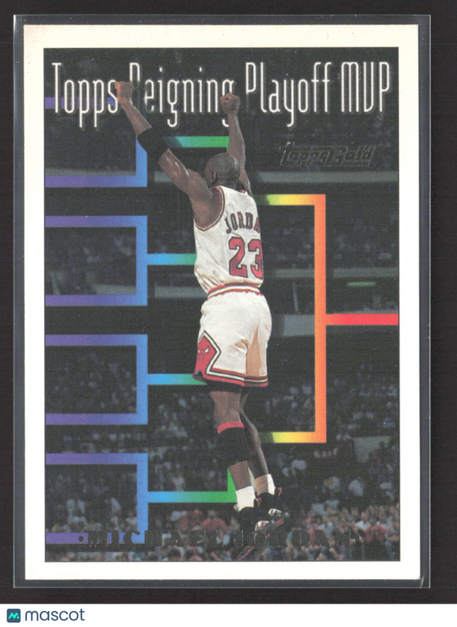 1994 Topps Gold Reigning Playoff MVP Michael Jordan #199