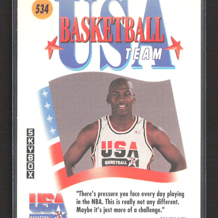 1992 SkyBox USA Basketball Michael Jordan #534