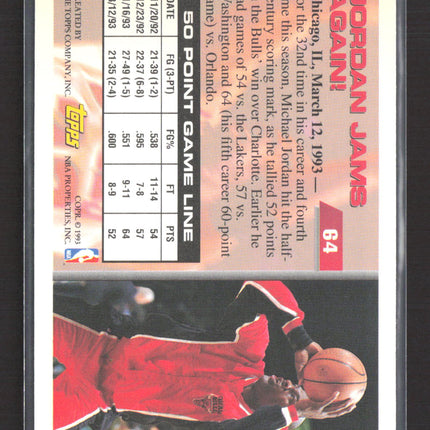 1993 Topps Michael Jordan #199 50 Point Club